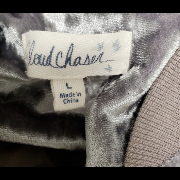 Cloud Chaser gray crushed velvet jacket - Picture 6 of 8